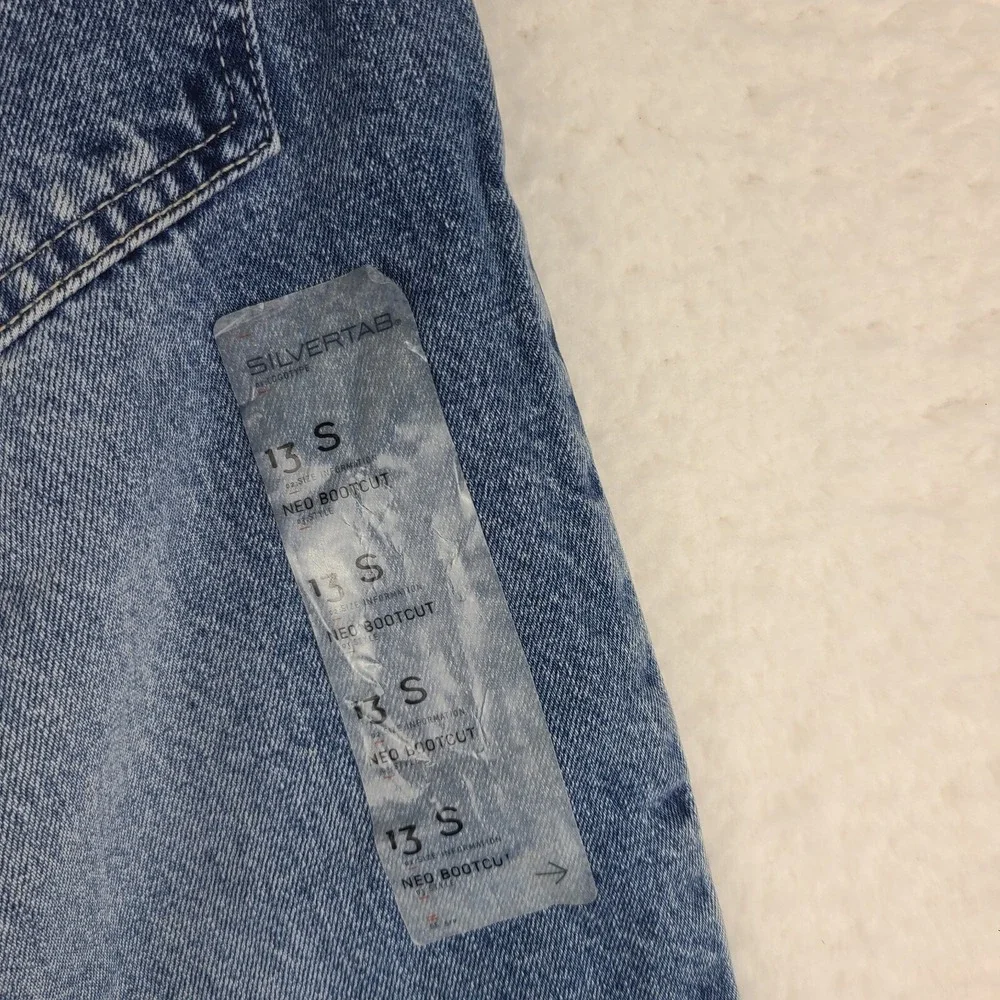 SilverTab Levi's Jeans Womens‎ 13S 13 Short Blue Neo Relaxed Boot Cut NWT NEW